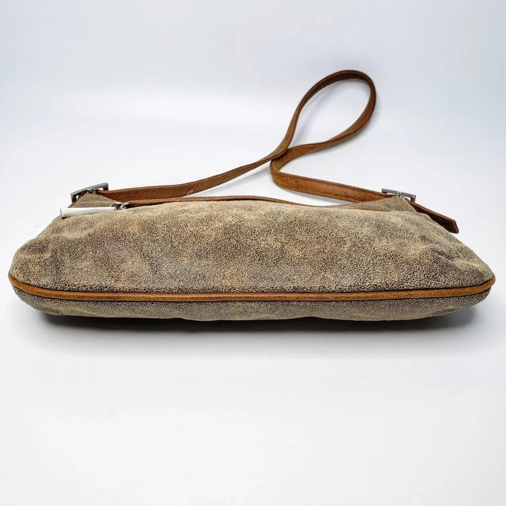 Liza‎ Ganz Distressed Vegan Leather Small Shoulder Purse